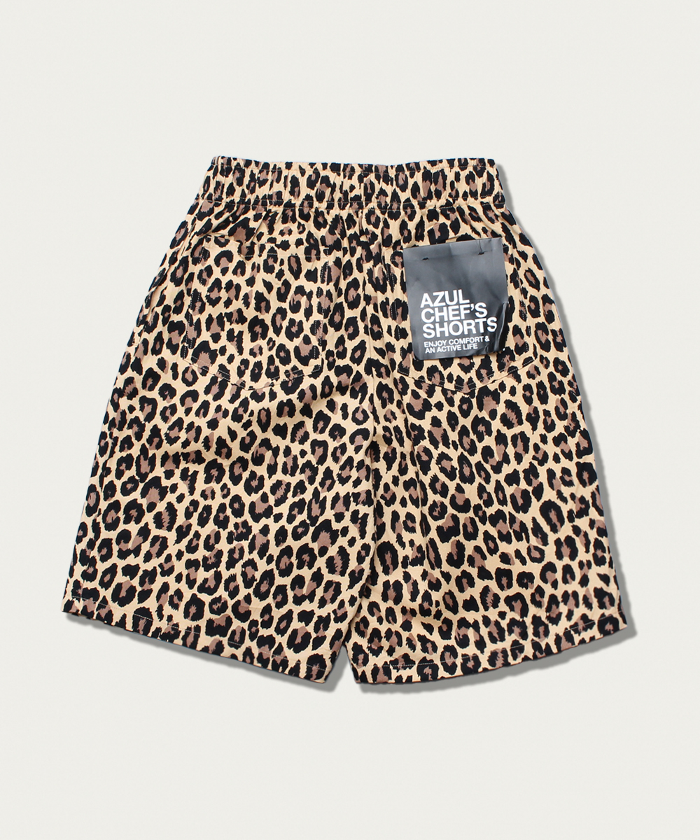 Azul by moussy leopard chef&#039;s shorts
