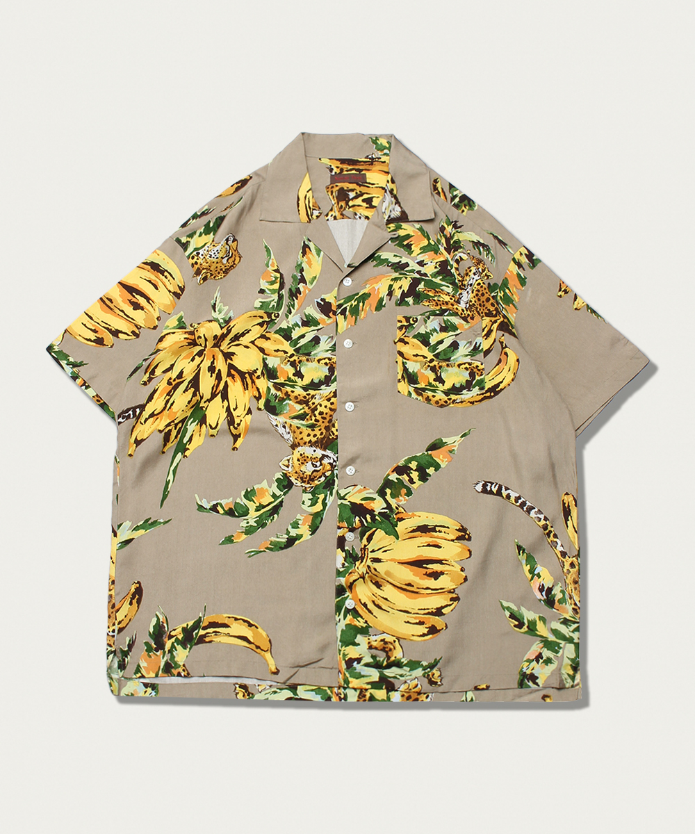 Nature Trail by Pink house pure silk opencollar shirt